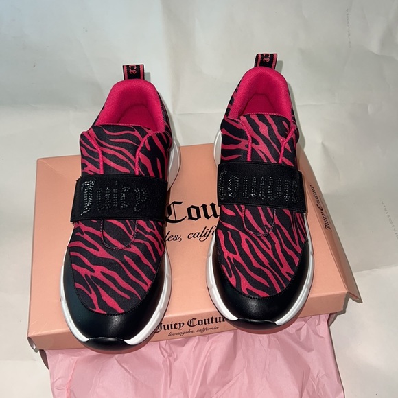 Juicy Couture Pink Zebra Sneakers - Picture 2 of 8